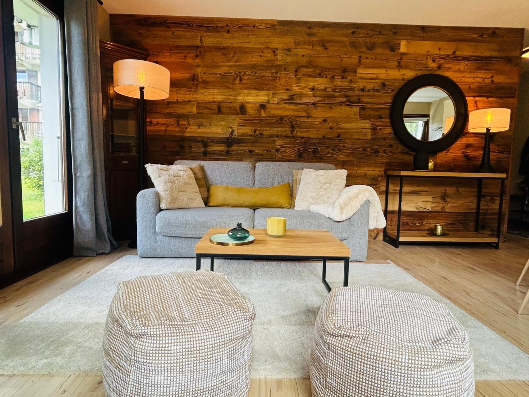 Appartement Style Chalet Avec Grande Terrasse Et Parking Prive Chamonix Exterior photo